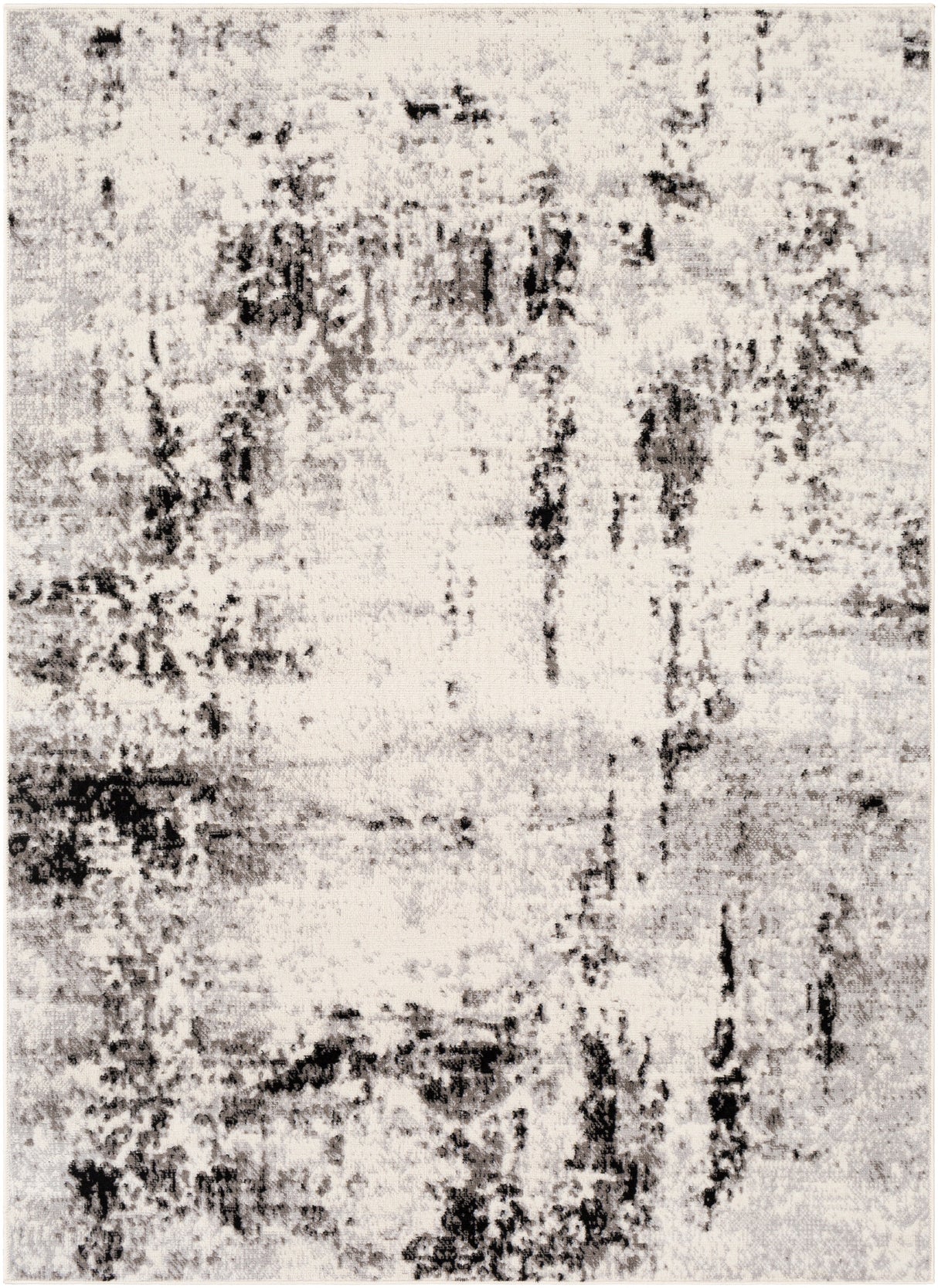 Surya Pisa Pss-2303 Medium Gray, Black, Ivory, Light Gray Rugs.