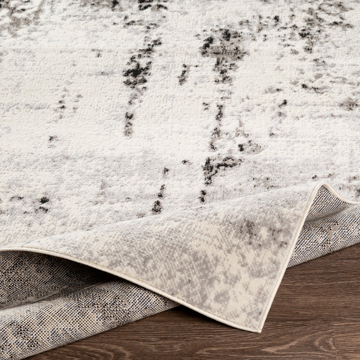 Surya Pisa Pss-2303 Medium Gray, Black, Ivory, Light Gray Rugs.