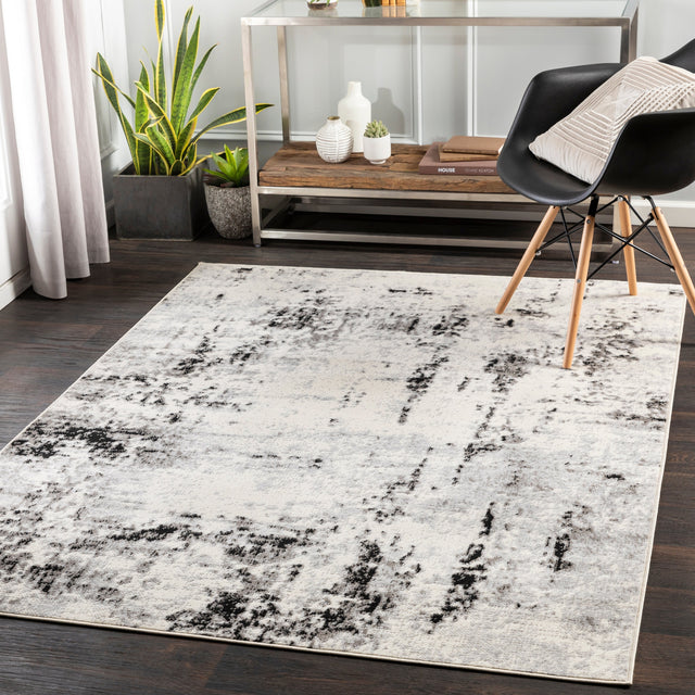 Surya Pisa Pss-2303 Medium Gray, Black, Ivory, Light Gray Rugs.