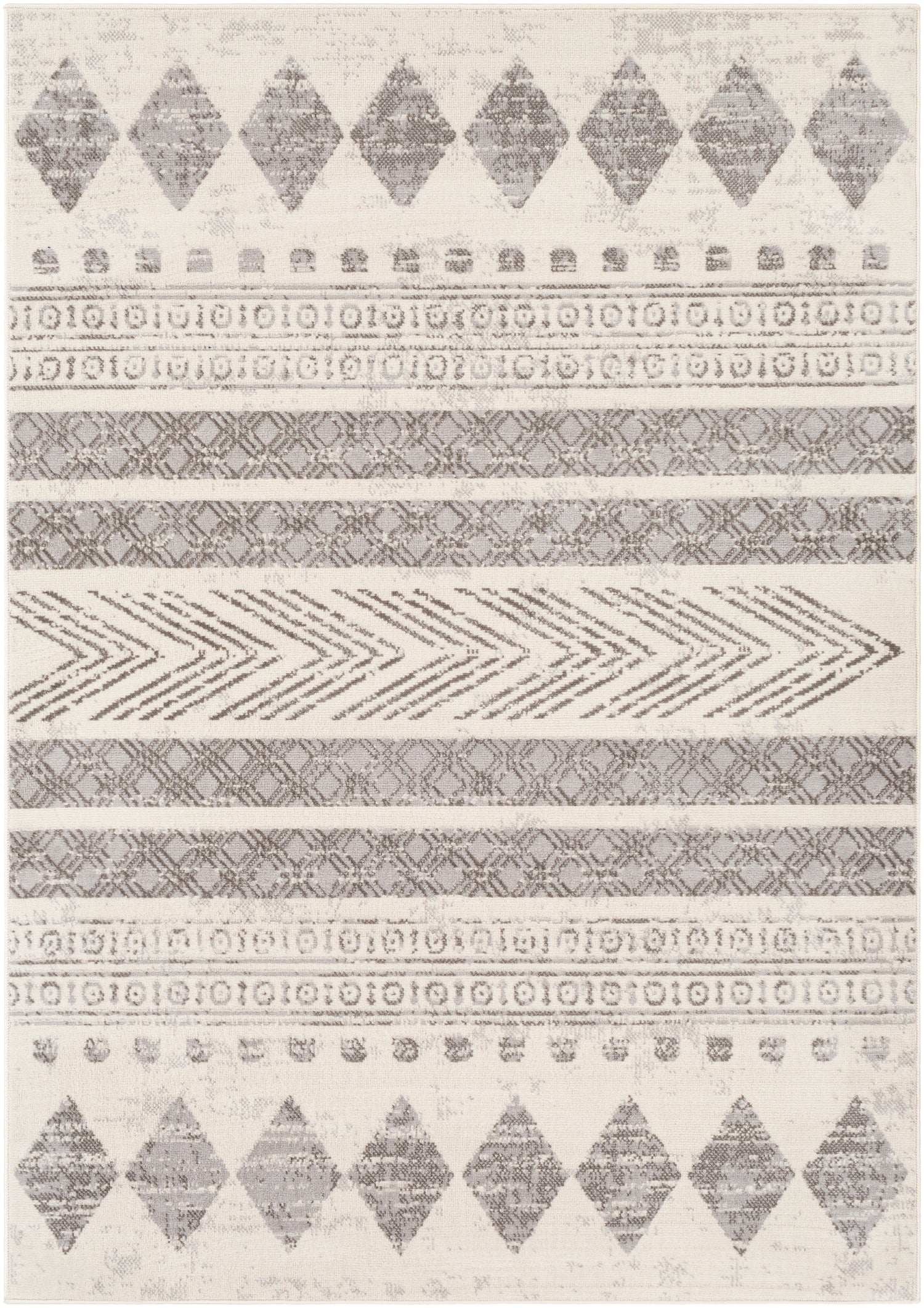 Surya Pisa Pss-2306 Medium Gray, Light Gray, Ivory Rugs.