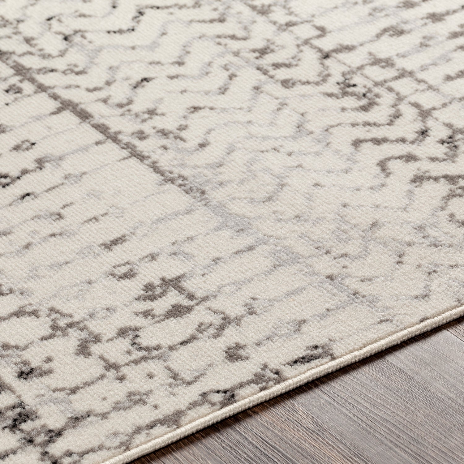 Surya Pisa Pss-2310 Medium Gray, Black, Light Gray, Ivory Rugs.