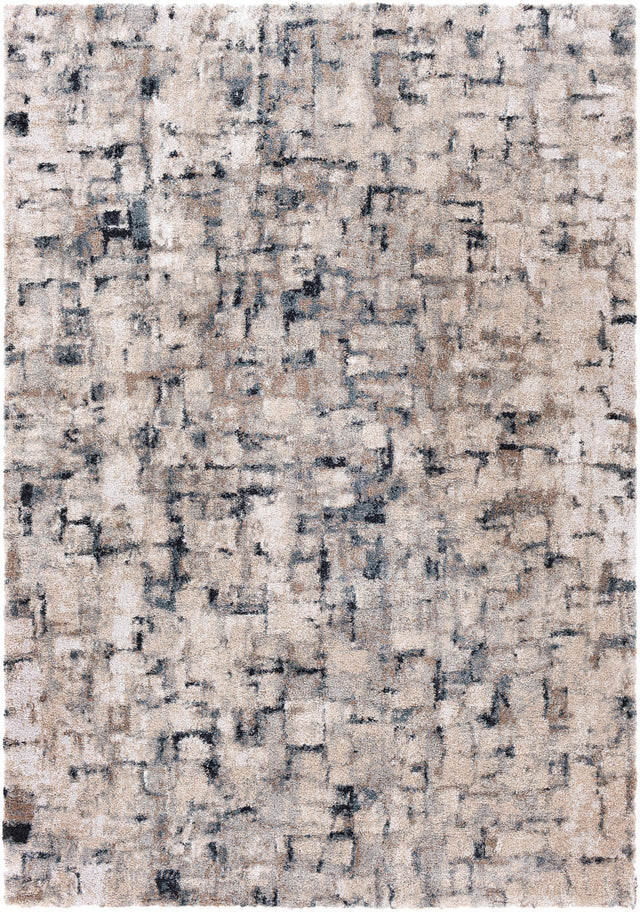 Surya Portofino Ptf-2313 Black, Teal, Taupe, Medium Gray Rugs.