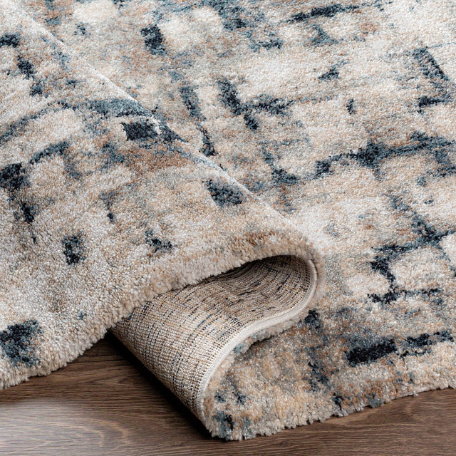 Surya Portofino Ptf-2313 Black, Teal, Taupe, Medium Gray Rugs.