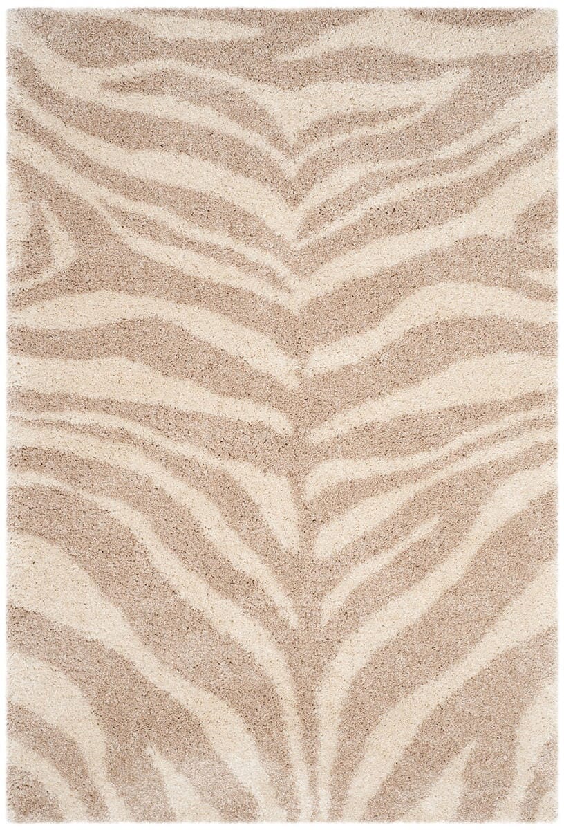 Safavieh Portofino Shag Pts215B Ivory / Beige Rugs.