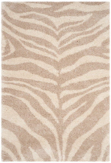 Safavieh Portofino Shag Pts215B Ivory / Beige Rugs.