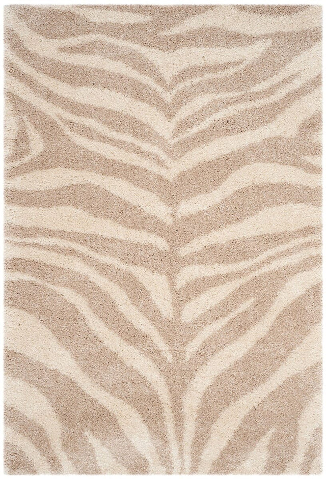 Safavieh Portofino Shag Pts215B Ivory / Beige Rugs.