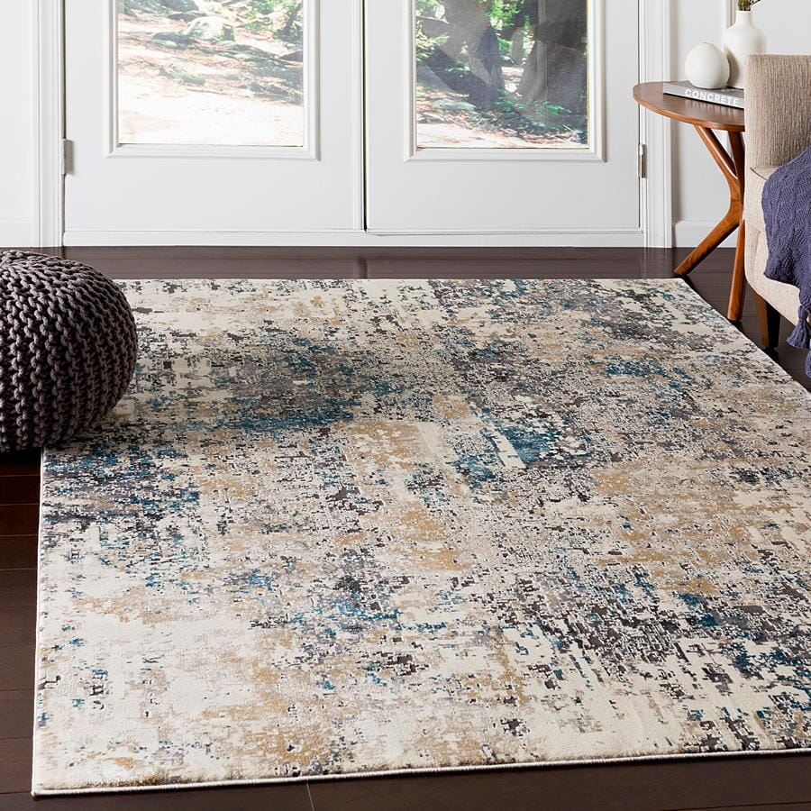 Surya Pune Pun-2301 Taupe, Charcoal, Beige, Camel Rugs.