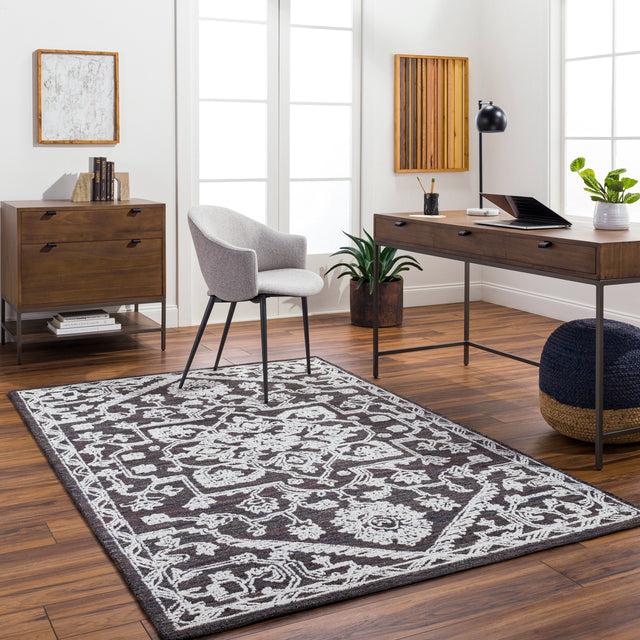 Surya Piazza Pzz-2302 Black Rug.