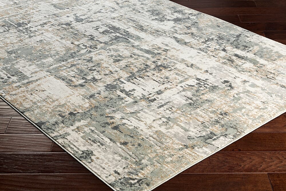Surya Quatro Qua-2302 Silver Gray, Medium Gray, Tan Rugs.