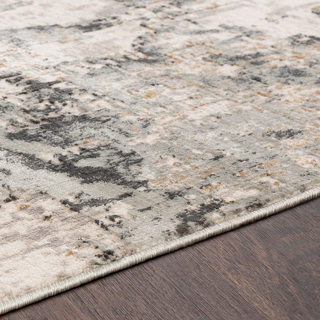 Surya Quatro Qua-2302 Silver Gray, Medium Gray, Tan Rugs.