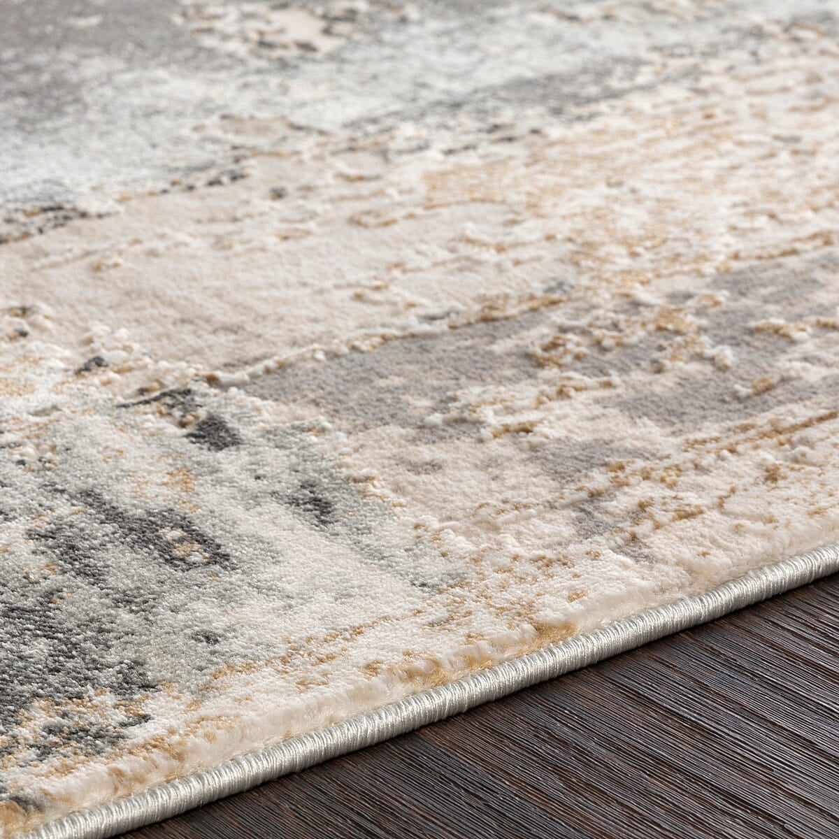Surya Quatro Qua-2308 Silver Gray, Charcoal, Medium Gray Rugs.