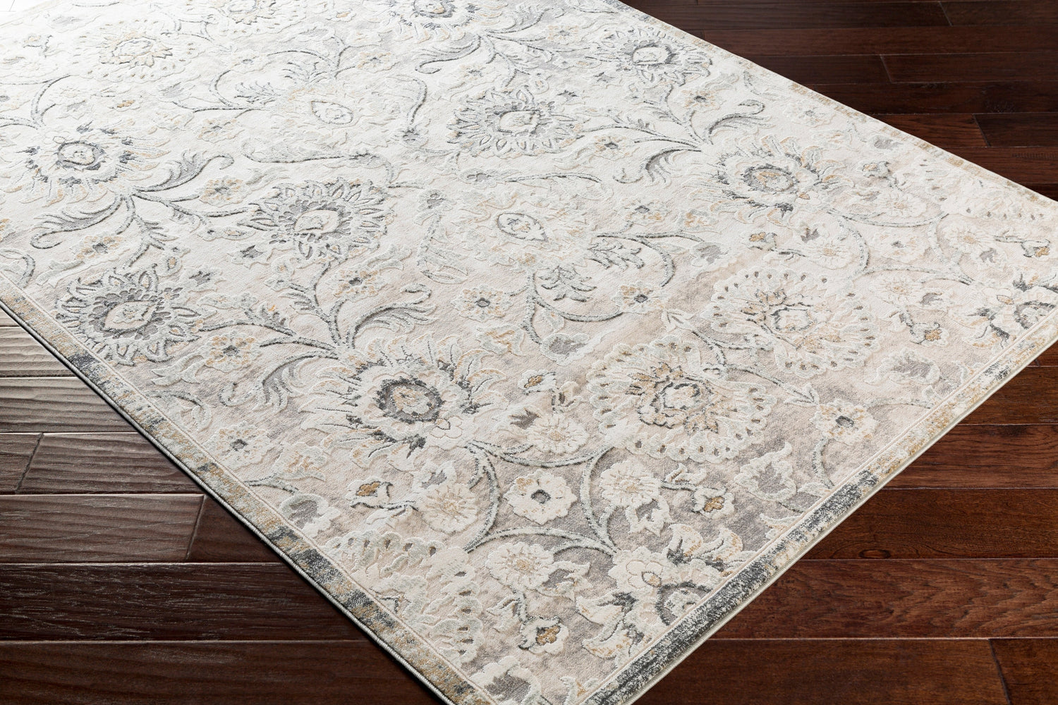 Surya Quatro Qua-2312 Metallic - Gold, White, Taupe, Sage Rugs.