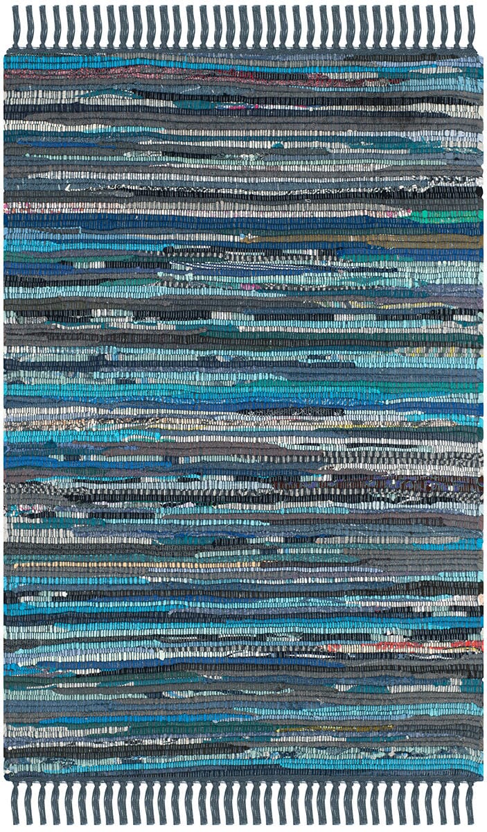 Safavieh Rag Rug Rar121C Ink / Multi Rugs.