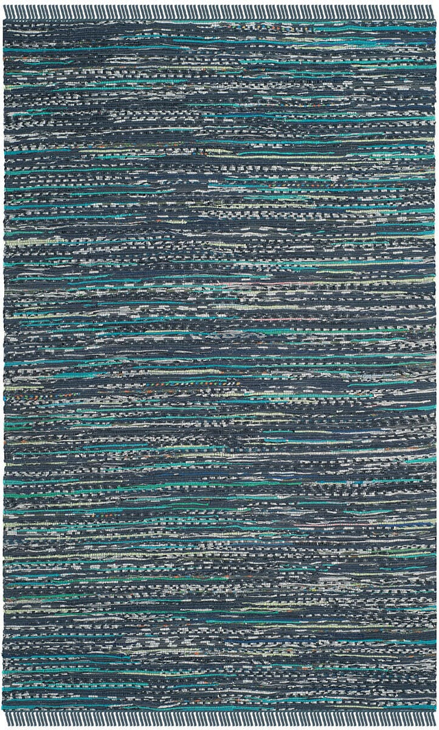 Safavieh Rag Rug Rar121C Ink / Multi Rugs.