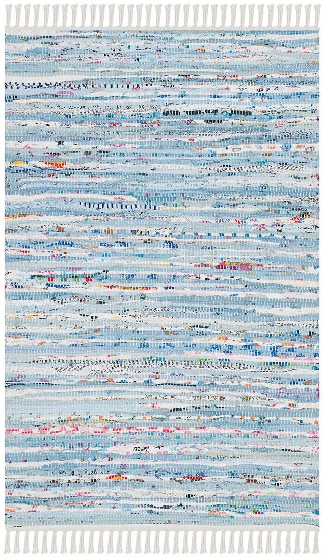 Safavieh Rag Rug Rar125A Light Blue/Multi Rug.