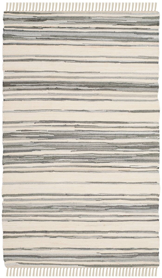 Safavieh Rag Rug Rar126A Ivory / Grey Rugs.
