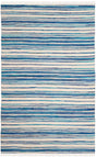 Safavieh Rag Rug Rar126B Ivory / Blue Rugs.