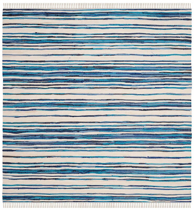 Safavieh Rag Rug Rar126B Ivory / Blue Rugs.