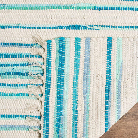 Safavieh Rag Rug Rar126D Ivory / Green Rugs.