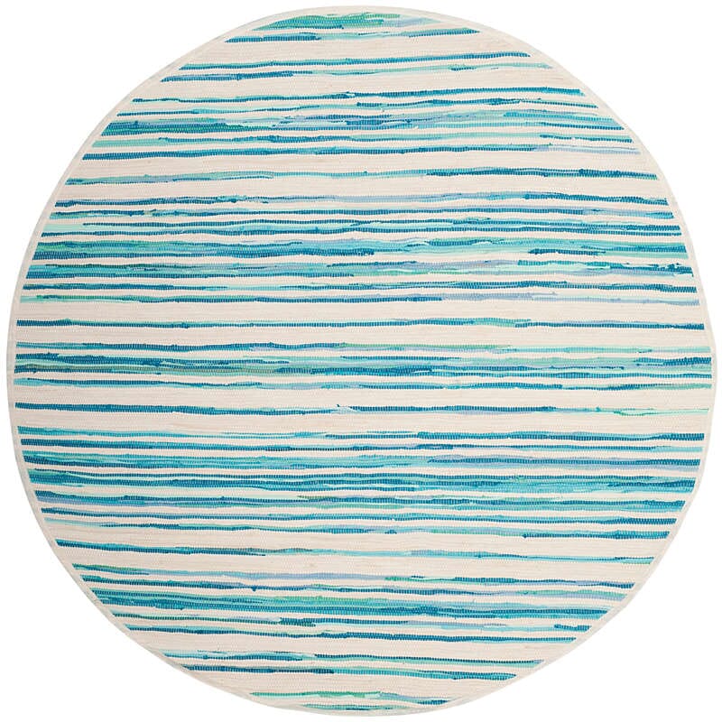 Safavieh Rag Rug Rar126D Ivory / Green Rugs.