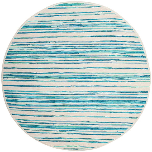 Safavieh Rag Rug Rar126D Ivory / Green Rugs.