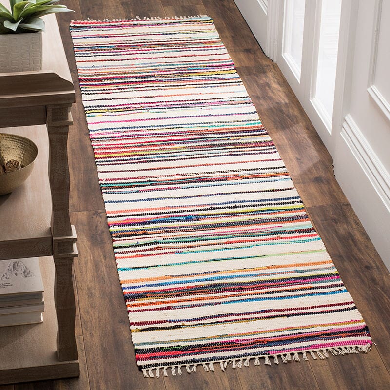 Safavieh Rag Rug Rar126G Ivory / Multi Rugs.