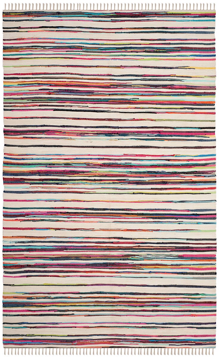 Safavieh Rag Rug Rar126G Ivory / Multi Rugs.