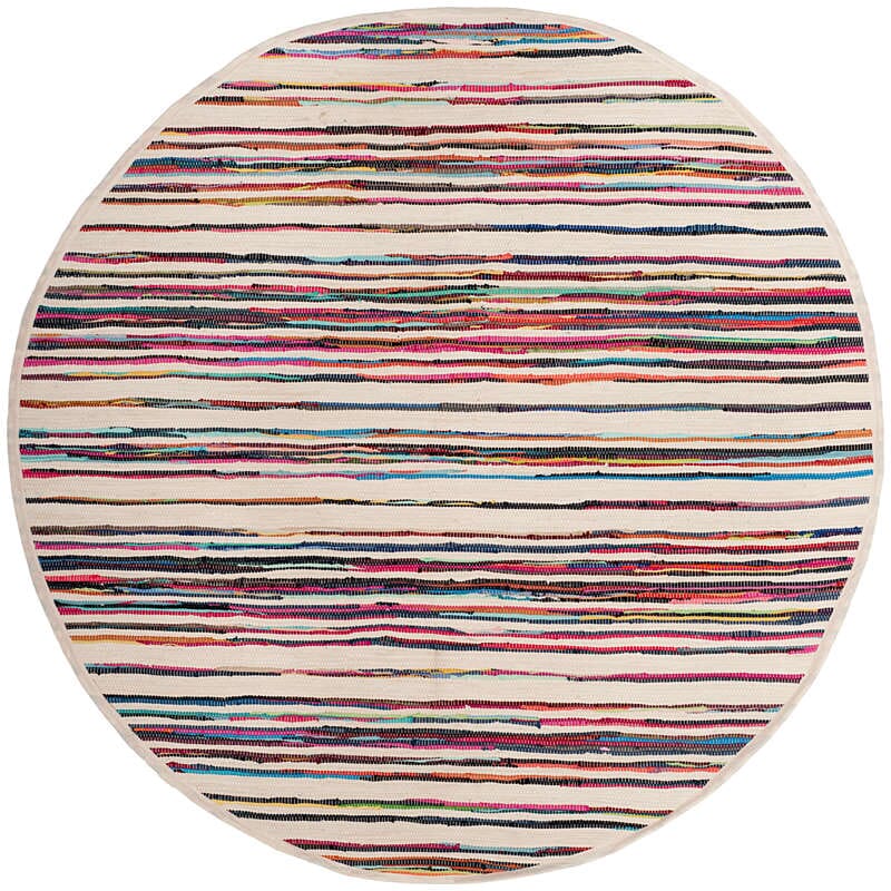 Safavieh Rag Rug Rar126G Ivory / Multi Rugs.