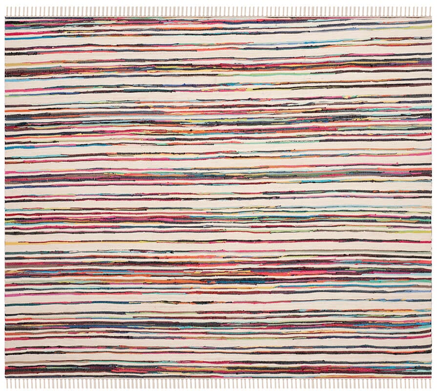 Safavieh Rag Rug Rar126G Ivory / Multi Rugs.