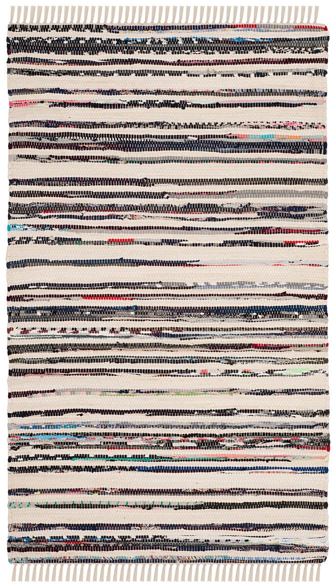 Safavieh Rag Rug Rar126Q Ivory / Charcoal Rugs.