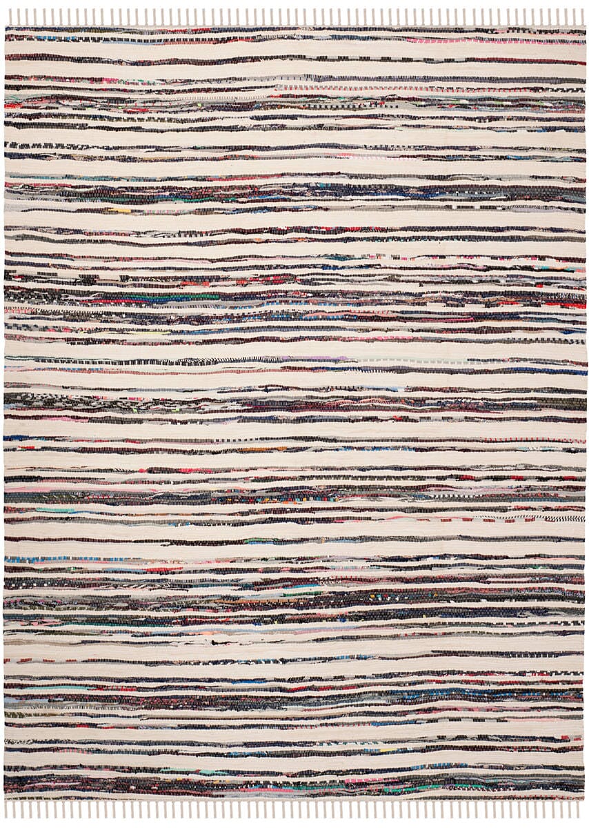 Safavieh Rag Rug Rar126Q Ivory / Charcoal Rugs.
