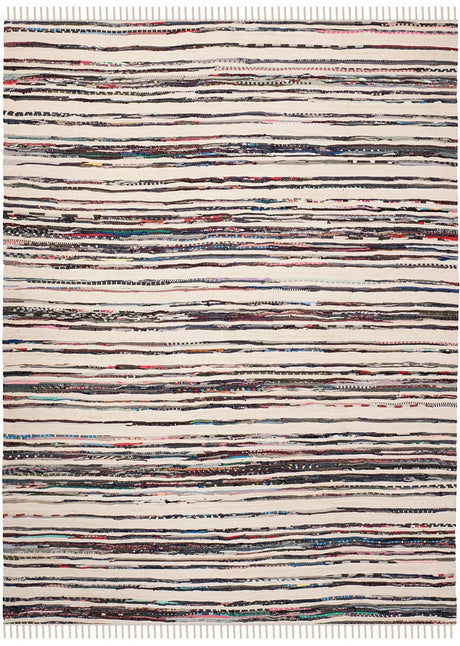 Safavieh Rag Rug Rar126Q Ivory / Charcoal Rugs.