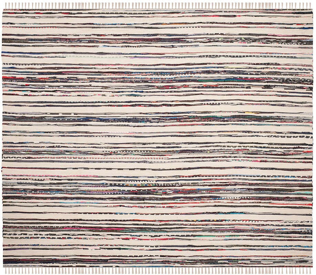 Safavieh Rag Rug Rar126Q Ivory / Charcoal Rugs.