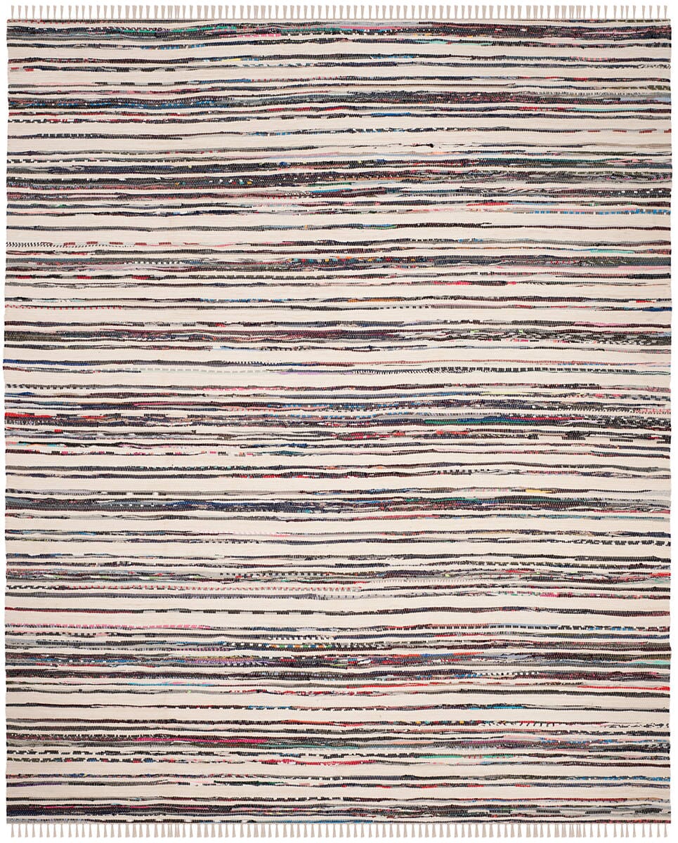 Safavieh Rag Rug Rar126Q Ivory / Charcoal Rugs.