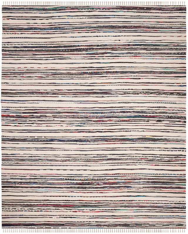 Safavieh Rag Rug Rar126Q Ivory / Charcoal Rugs.