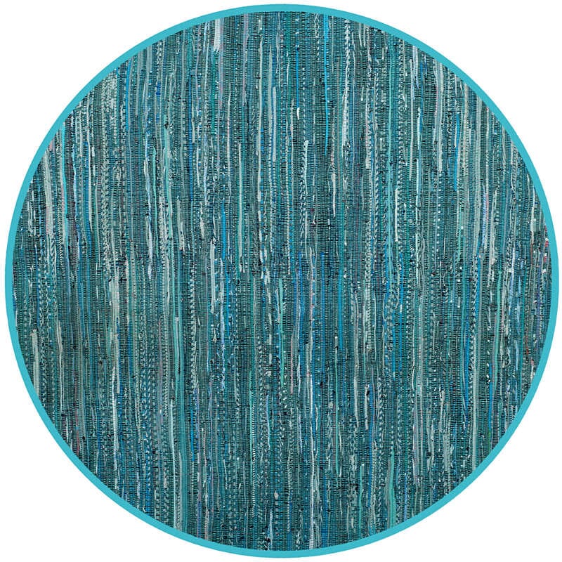 Safavieh Rag Rug Rar127C Turquoise / Multi Rugs.