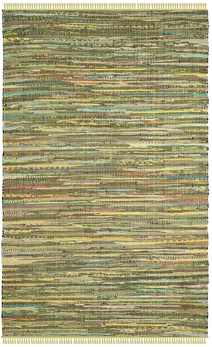 Safavieh Rag Rug Rar127D Light Green / Multi Rugs.