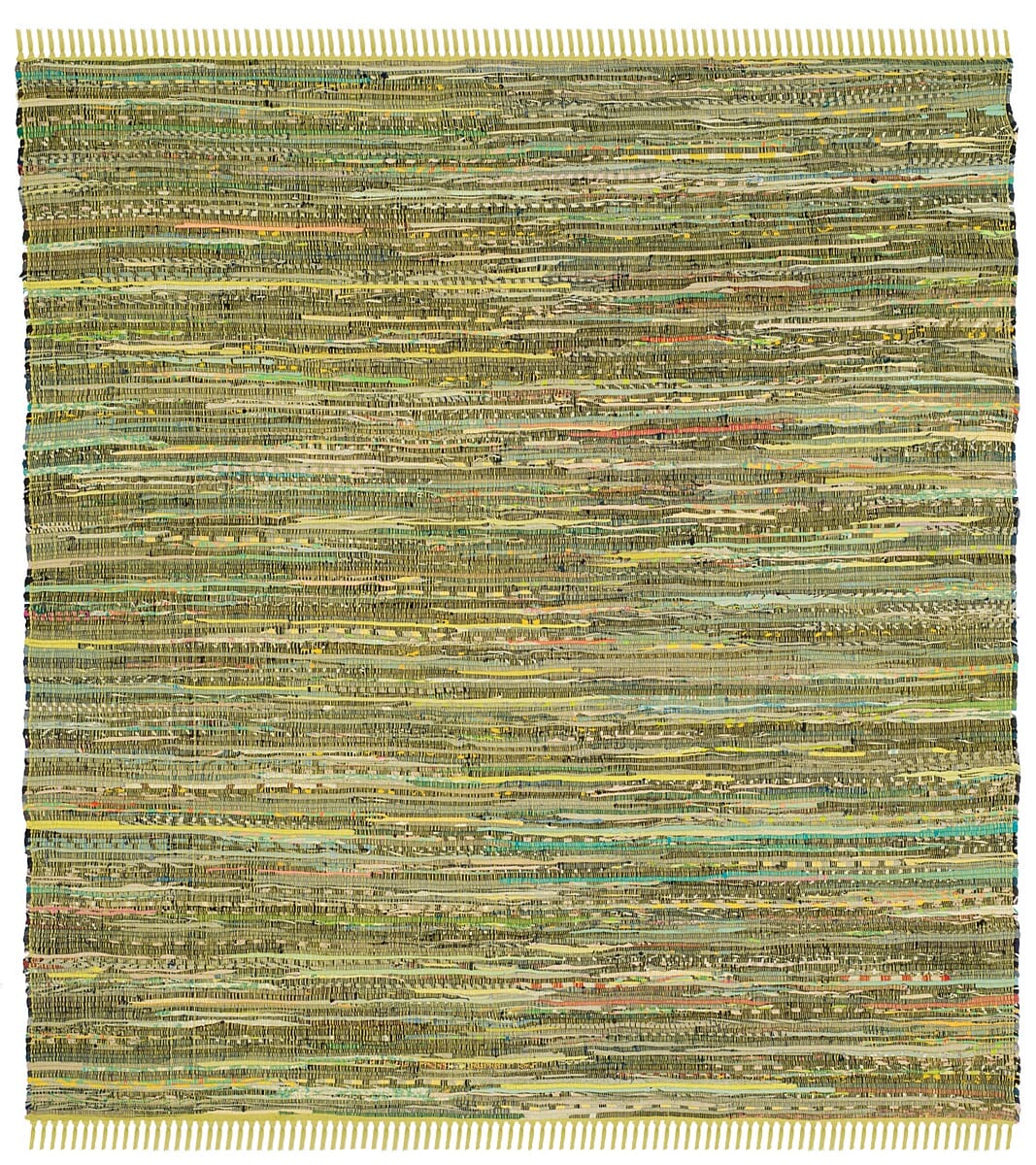 Safavieh Rag Rug Rar127D Light Green / Multi Rugs.