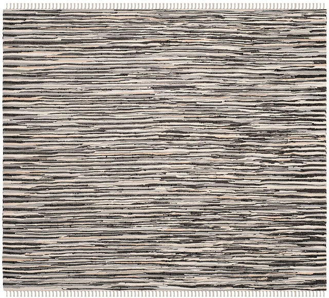 Safavieh Rag Rug Rar129Q Black / Multi Rugs.
