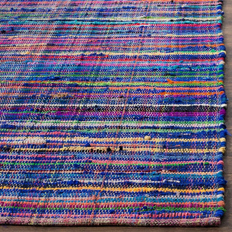 Safavieh Rag Rug Rar240B Blue/Multi Rug.
