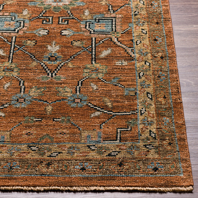 Surya Reign Reg-2301 Dark Brown, Camel, Black, Wheat Rugs.