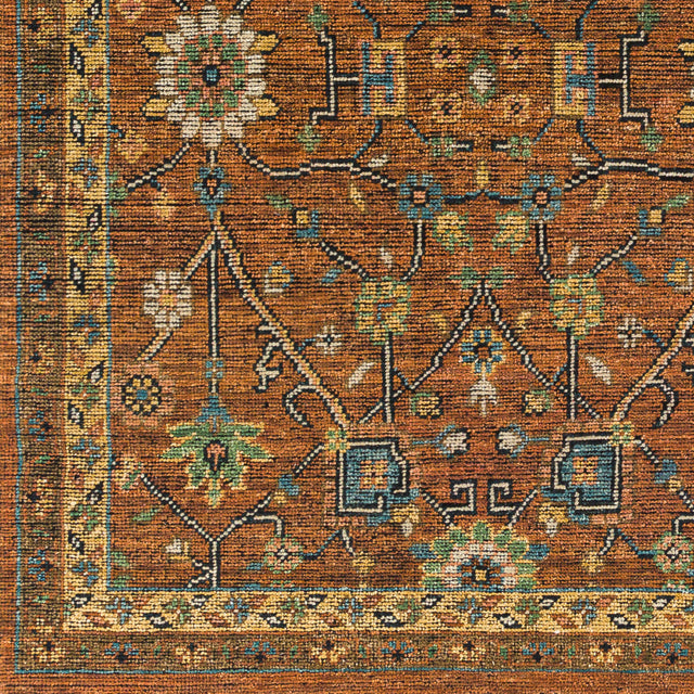 Surya Reign Reg-2301 Dark Brown, Camel, Black, Wheat Rugs.