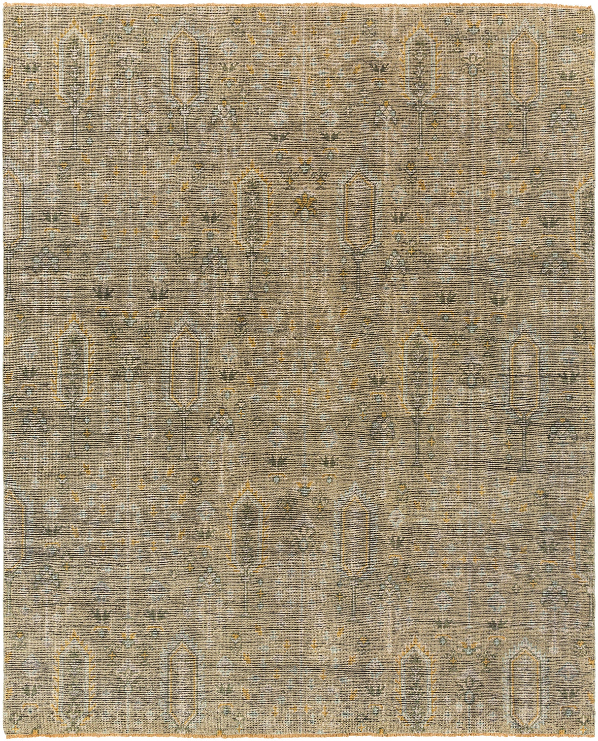 Surya Reign Reg-2302 Sage, Camel, Aqua, Tan Rugs.