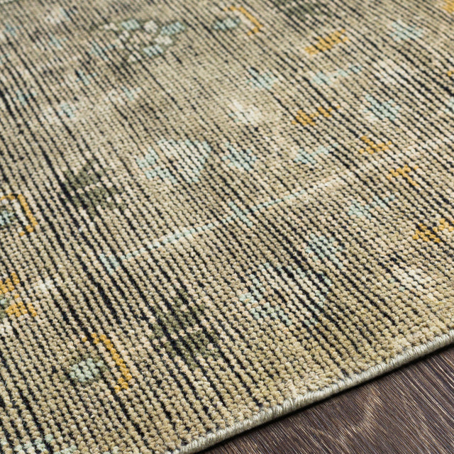 Surya Reign Reg-2302 Sage, Camel, Aqua, Tan Rugs.