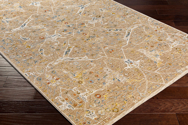 Surya Reina Ren-2300 Light Brown, Tan, Denim, Rust Rugs.