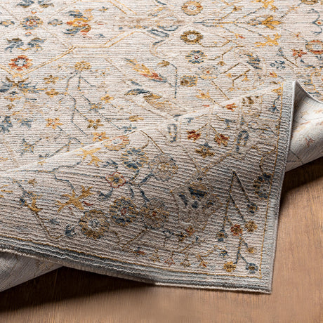 Surya Reina Ren-2302 Light Gray, Denim, Cream, Tan Rugs.