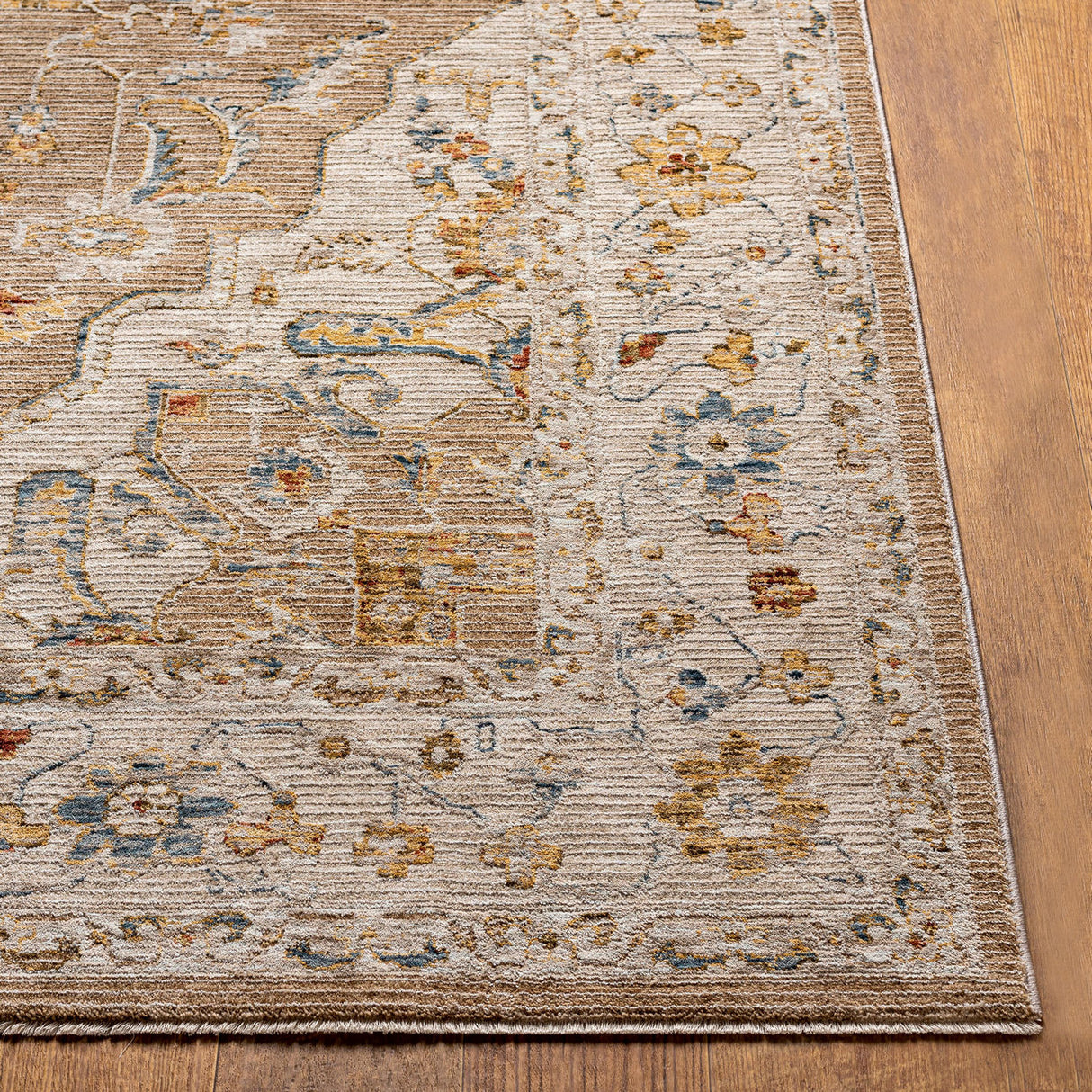 Surya Reina Ren-2305 Tan, Light Gray, Medium Gray, Cream Rugs.