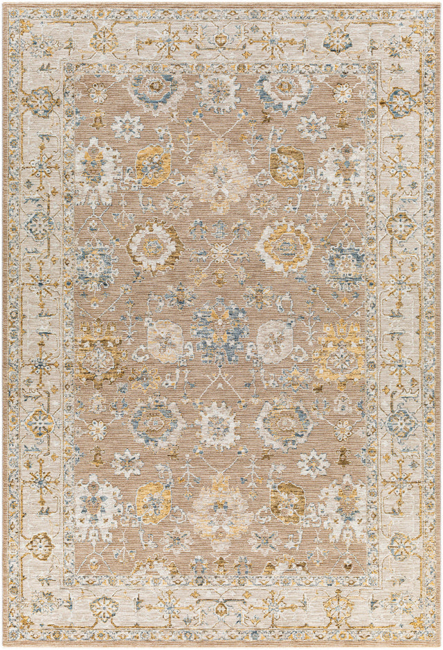 Surya Reina Ren-2308 Tan, Light Brown, Light Gray, Cream Rugs.