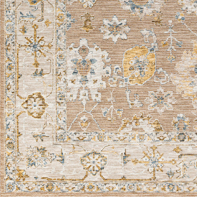 Surya Reina Ren-2308 Tan, Light Brown, Light Gray, Cream Rugs.