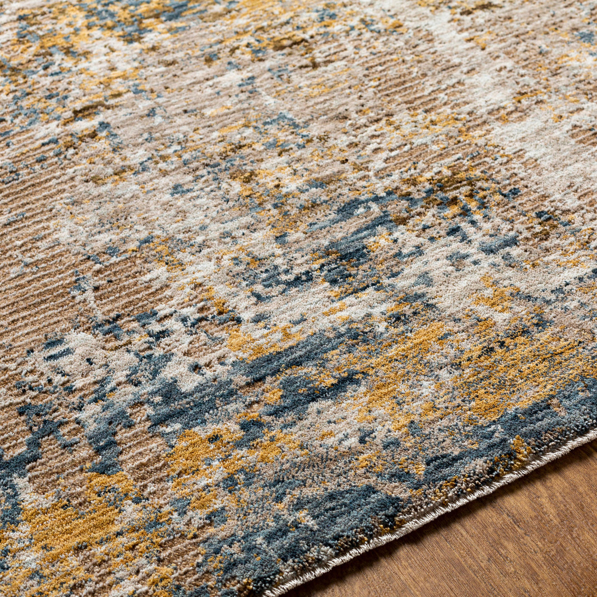 Surya Reina Ren-2312 Cream, Light Gray, Light Brown, Tan Rugs.